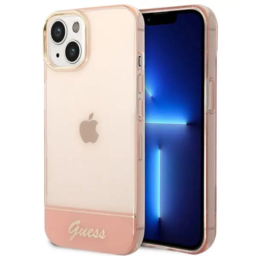 Guess GUHCP14MHGCOP iPhone 14 Plus 6.7 ’pink / pink hardcase Translucent - Cell phone cases and covers<<<HurtelXML