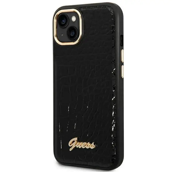 Guess GUHCP14MHGCRHK iPhone 14 Plus 6.7 ’black / black hardcase Croco Collection - Cell phone cases