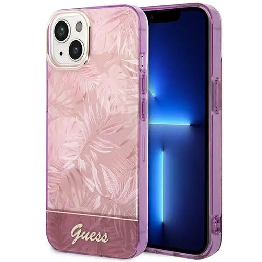 Guess GUHCP14MHGJGHP iPhone 14 Plus 6.7 ’pink / pink hardcase Jungle Collection - Cell phone cases