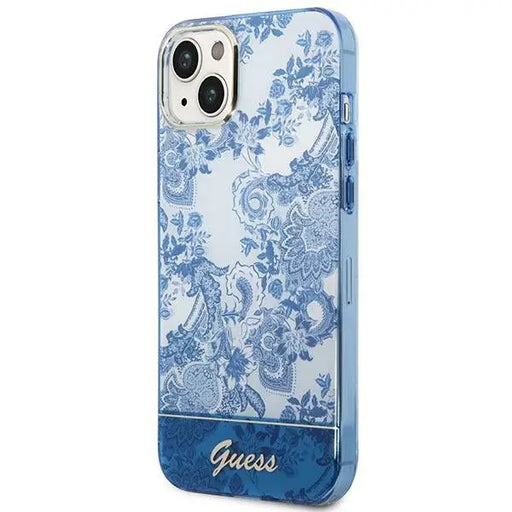 Guess GUHCP14MHGPLHB iPhone 14 Plus 6.7’’ blue/blue hardcase Porcelain Collection - Cell phone cases