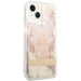 Guess GUHCP14MLFLSD iPhone 14 Plus 6.7’’ gold/gold hardcase Paisley Liquid Glitter - Cell phone cases