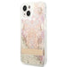 Guess GUHCP14MLFLSD iPhone 14 Plus 6.7’’ gold/gold hardcase Paisley Liquid Glitter - Cell phone cases
