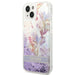 Guess GUHCP14MLFLSU iPhone 14 Plus 6.7 ’violet / purple hardcase Flower Liquid Glitter - Cell phone cases