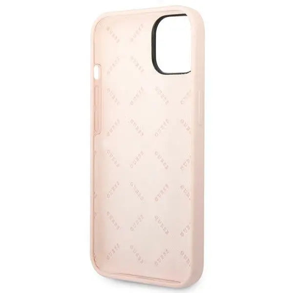 Guess GUHCP14MSLTGP iPhone 14 Plus 6.7’’ pink/pink hardcase Silicone Triangle - Cell phone cases and covers<<<HurtelXML