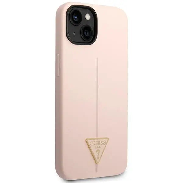 Guess GUHCP14MSLTGP iPhone 14 Plus 6.7’’ pink/pink hardcase Silicone Triangle - Cell phone cases and covers<<<HurtelXML