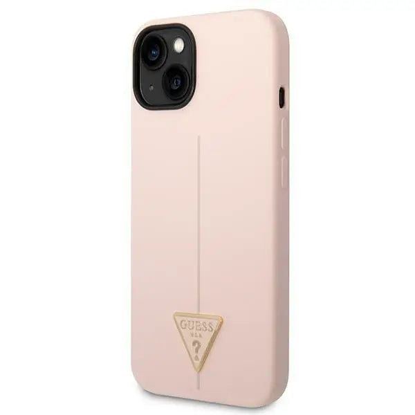 Guess GUHCP14MSLTGP iPhone 14 Plus 6.7’’ pink/pink hardcase Silicone Triangle - Cell phone cases and covers<<<HurtelXML
