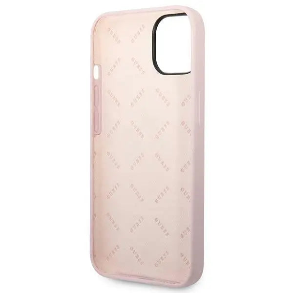 Guess GUHCP14MSLTGU iPhone 14 Plus 6.7 ’purple / purple hardcase Silicone Triangle - Cell phone cases