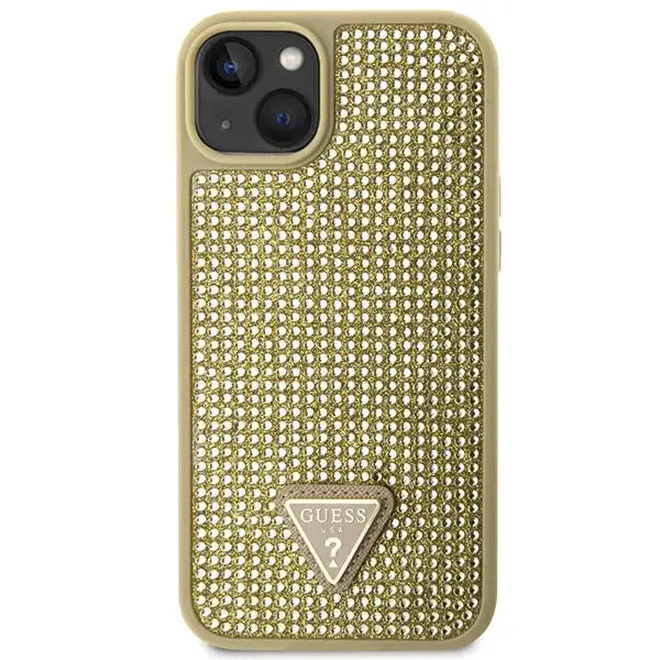 Guess GUHCP14SHDGTPD iPhone 14 6.1’’ gold/gold hardcase Rhinestone Triangle - Cell phone cases and covers<<<HurtelXML