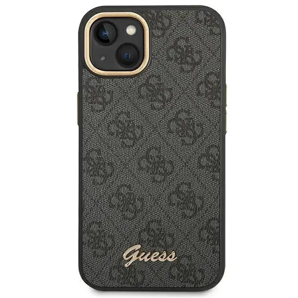Guess GUHCP14SHG4SHK iPhone 14 6.1 ’black / black hard case 4G Vintage Gold Logo - Cell phone cases