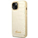 Guess GUHCP14SHGCRHD iPhone 14 6.1 ’gold / gold hardcase Croco Collection - Cell phone cases and covers<<<HurtelXML