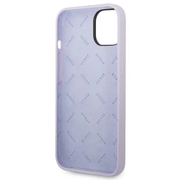 Guess GUHCP14SSLSMU iPhone 14 6.1’’ purple/purple hard case Silicone Vintage Gold Logo - Cell phone cases