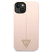 Guess GUHCP14SSLTGP iPhone 14 6.1’’ pink/pink hardcase Silicone Triangle - Cell phone cases and covers<<<HurtelXML