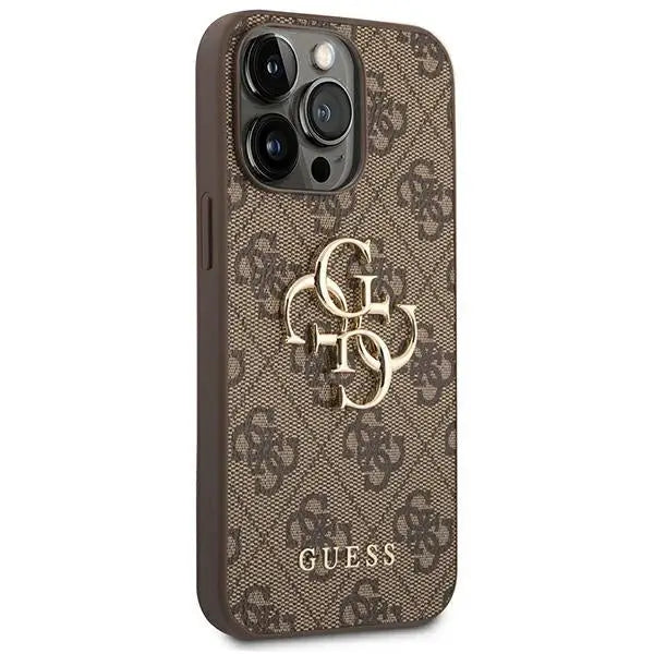 Guess GUHCP14X4GMGBR iPhone 14 Pro Max 6,7’’ brązowy/brown hardcase 4G Big Metal Logo - Cell phone cases