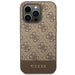 Guess GUHCP14XG4GLBR iPhone 14 Pro Max 6.7’’ brown/brown hard case 4G Stripe Collection - Cell phone cases