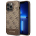 Guess GUHCP14XG4GLBR iPhone 14 Pro Max 6.7’’ brown/brown hard case 4G Stripe Collection - Cell phone cases