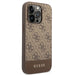 Guess GUHCP14XG4GLBR iPhone 14 Pro Max 6.7’’ brown/brown hard case 4G Stripe Collection - Cell phone cases