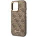 Guess GUHCP14XHG4SHW iPhone 14 Pro Max 6.7’’ brown/brown hard case 4G Vintage Gold Logo - Cell phone cases