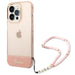 Guess GUHCP14XHGCOHP iPhone 14 Pro Max 6.7’’ pink/pink hardcase Translucent Pearl Strap - Cell phone cases