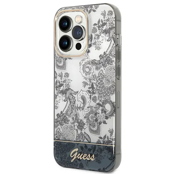 Guess GUHCP14XHGPLHG iPhone 14 Pro Max 6.7 ’gray / gray hardcase Porcelain Collection - Cell phone cases