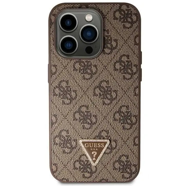 Guess GUHCP14XP4TDSCPW case for iPhone 14 Pro Max 6.7’’ - brown Crossbody 4G Metal Logo - Cell phone cases