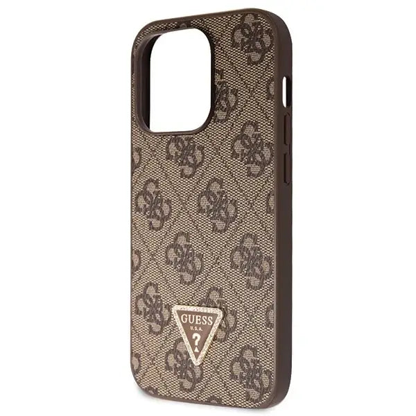 Guess GUHCP14XP4TDSCPW case for iPhone 14 Pro Max 6.7’’ - brown Crossbody 4G Metal Logo - Cell phone cases