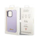 Guess GUHCP14XSLSMU iPhone 14 Pro Max 6.7’’ purple/purple hard case Silicone Vintage Gold Logo - Cell phone cases