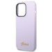 Guess GUHCP14XSLSMU iPhone 14 Pro Max 6.7’’ purple/purple hard case Silicone Vintage Gold Logo - Cell phone cases