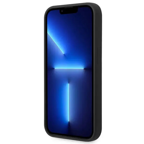 Guess GUHCP14XSLTGK iPhone 14 Pro Max 6.7’’ black/black hardcase Silicone Triangle - Cell phone cases