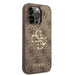 Guess GUHCP15L4GMGBR iPhone 15 Pro 6.1’’ brown/brown hardcase 4G Big Metal Logo - Cell phone cases