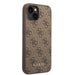 Guess GUHCP15MG4GFBR iPhone 15 Plus 6.7’’ brown/brown hard case 4G Metal Gold Logo - Cell phone cases
