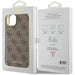 Guess GUHCP15MGF4GBR iPhone 15 Plus 6.7’’ brown/brown hardcase 4G Charms Collection - Cell phone cases