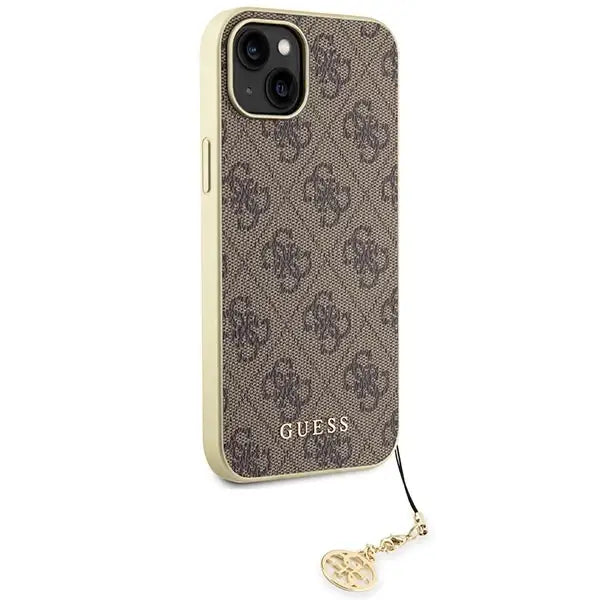 Guess GUHCP15MGF4GBR iPhone 15 Plus 6.7’’ brown/brown hardcase 4G Charms Collection - Cell phone cases