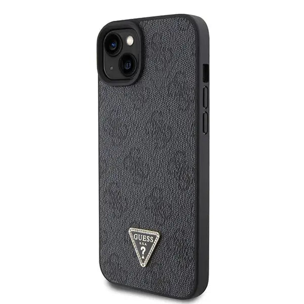 Guess GUHCP15MP4TDSCPK iPhone 15 Plus 6.7’’ black/black hardcase Crossbody 4G Metal Logo - Cell phone cases
