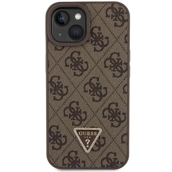 Guess GUHCP15MP4TDSCPW iPhone 15 Plus 6.7’’ brown/brown hardcase Crossbody 4G Metal Logo - Cell phone cases