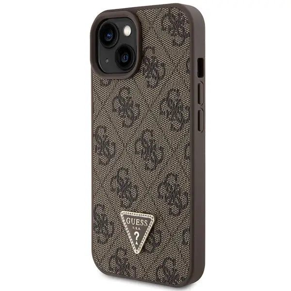 Guess GUHCP15MP4TDSCPW iPhone 15 Plus 6.7’’ brown/brown hardcase Crossbody 4G Metal Logo - Cell phone cases