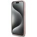 Guess GUHCP15SPCRTHCP iPhone 15 6.1’’ pink/pink hardcase Croco Triangle Metal Logo - Cell phone cases