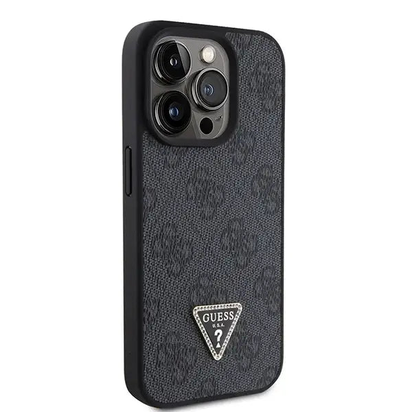 Guess GUHCP15XP4TDSCPK iPhone 15 Pro Max 6.7’’ black/black hardcase Crossbody 4G Metal Logo - Cell phone cases