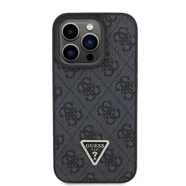 Guess GUHCP15XP4TDSCPK iPhone 15 Pro Max 6.7’’ black/black hardcase Crossbody 4G Metal Logo - Cell phone cases