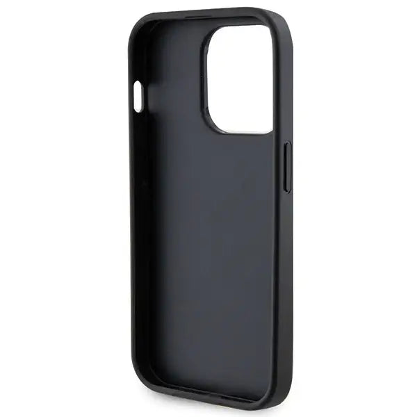 Guess GUHCP15XPS4DGPK iPhone 15 Pro Max 6.7’’ black/black hardcase Strass Metal Logo - Cell phone cases