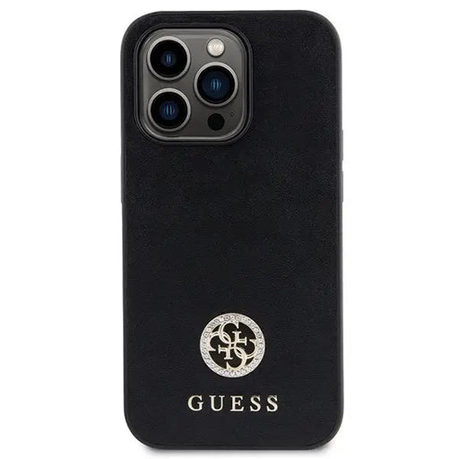 Guess GUHCP15XPS4DGPK iPhone 15 Pro Max 6.7’’ black/black hardcase Strass Metal Logo - Cell phone cases