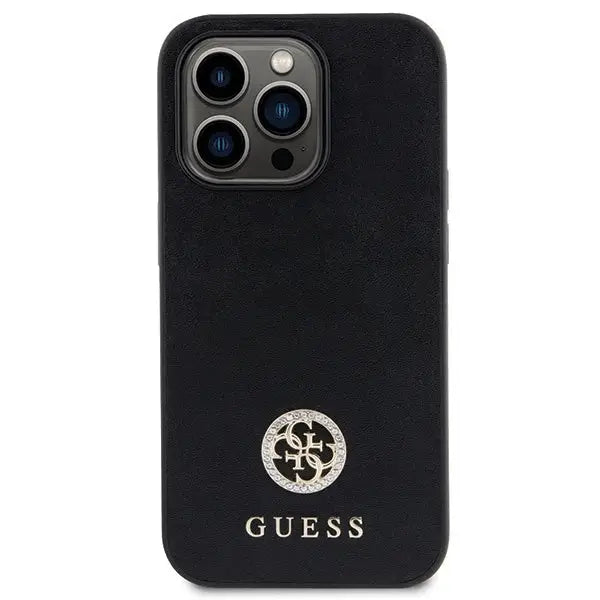 Guess GUHCP15XPS4DGPK iPhone 15 Pro Max 6.7’’ black/black hardcase Strass Metal Logo - Cell phone cases