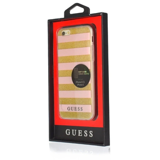 Guess GUHCP6STGPI iPhone 6/6S pink hardcase Ethnic Chic Stripes 3D - Cell phone cases and covers<<<HurtelXML
