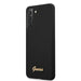 Guess GUHCS21MLSLMGBK S21+ G996 czarny/black hardcase Silicone Script Metal Logo - Cell phone cases