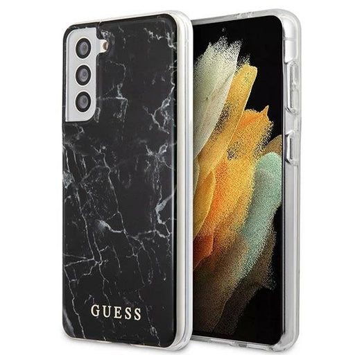 Guess GUHCS21MPCUMABK S21+ G996 black/black hardcase Marble - Cell phone cases and covers<<<HurtelXML