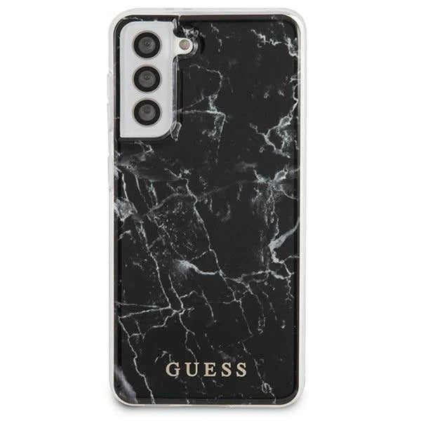 Guess GUHCS21MPCUMABK S21+ G996 black/black hardcase Marble - Cell phone cases and covers<<<HurtelXML