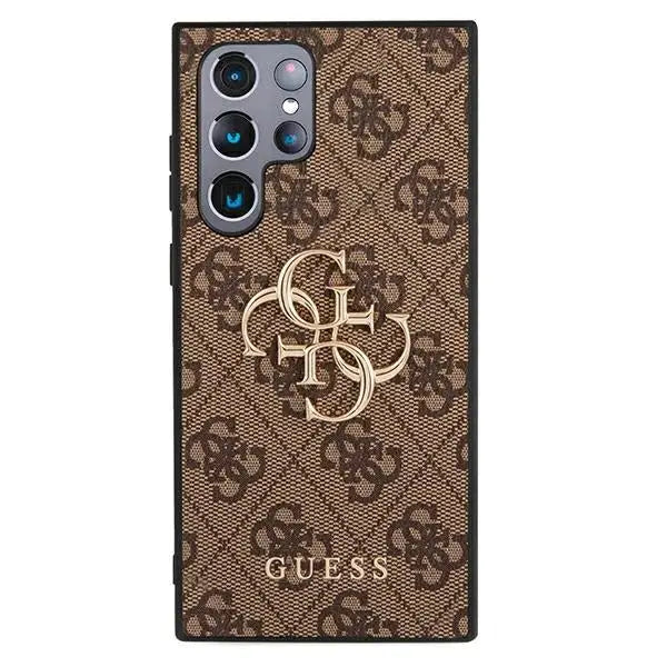 Guess GUHCS22L4GMGBR S908 S22 Ultra brązowy/brown hardcase 4G Big Metal Logo - Cell phone cases and covers<<<HurtelXML