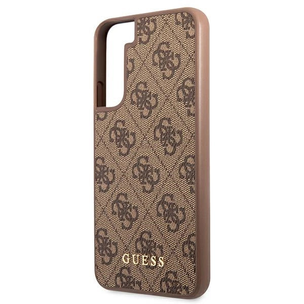 Guess GUHCS22SG4GFBR S22 S901 brązowy/brown hard case 4G Metal Gold Logo - Cell phone cases and covers<<<HurtelXML
