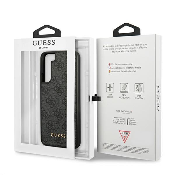 Guess GUHCS22SG4GFGR S22 S901 gray/gray hard case 4G Metal Gold Logo - Cell phone cases and covers<<<HurtelXML