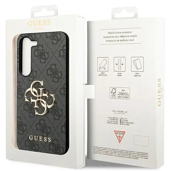 Guess GUHCS23FE4GMGGR S23 FE S711 gray/gray hardcase 4G Big Metal Logo - Cell phone cases and covers<<<HurtelXML