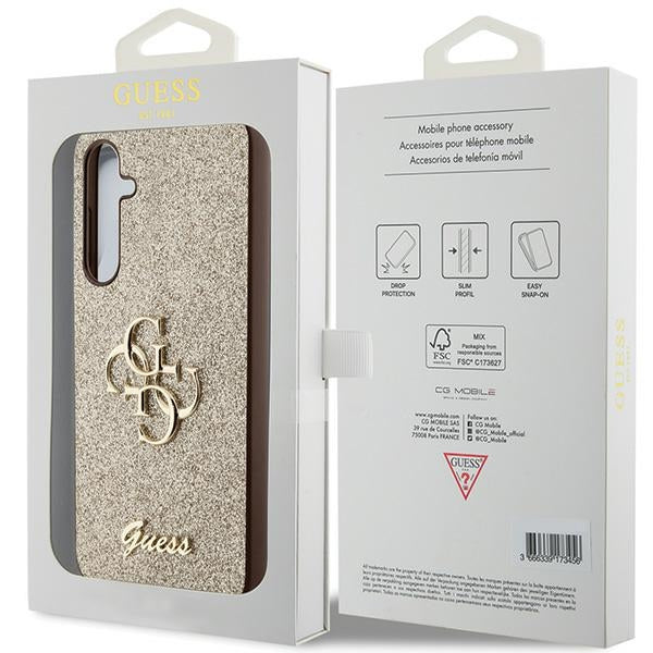 Guess GUHCS23FEHG4SGD S23 FE S711 gold/gold hardcase Glitter Script Big 4G - Cell phone cases and covers<<<HurtelXML